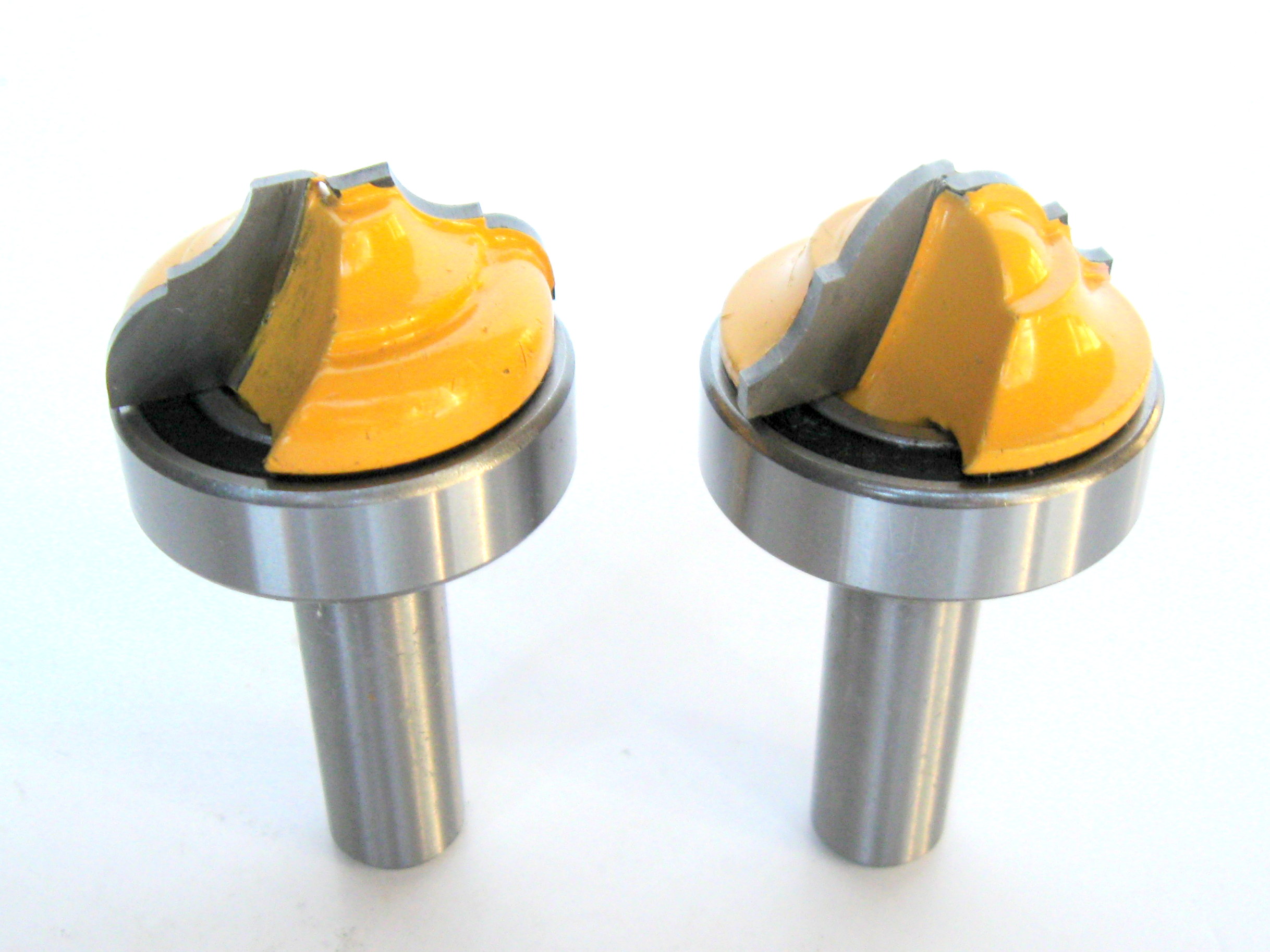 2 pc 1/2" Sh Top Bearing Classical Groove Cove & Bead Router Bit Set